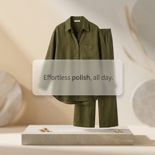 Heritage Linen Set in Olive