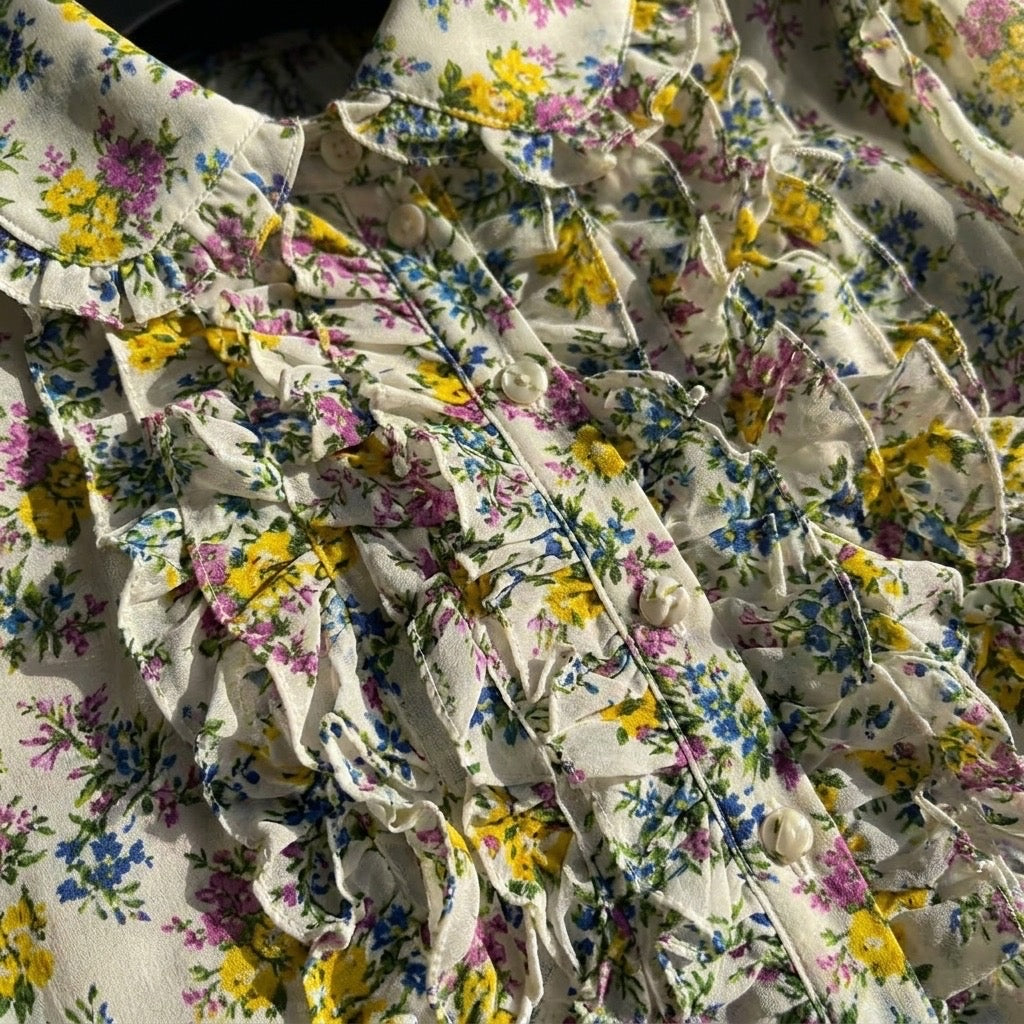 Floral Ruffle Heritage Blouse