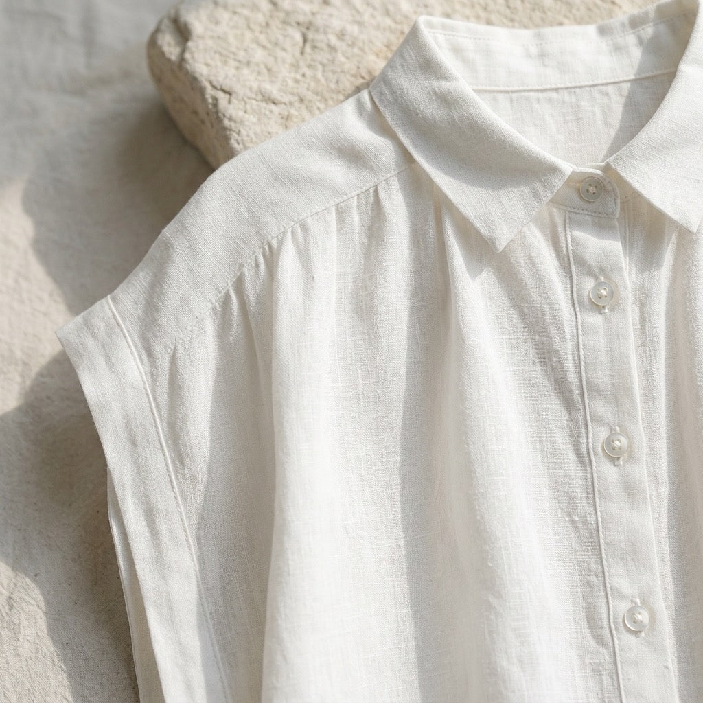 Airy Artisan Linen Tunic Dress