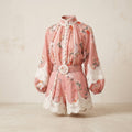 Pink Floral Lace Resort set