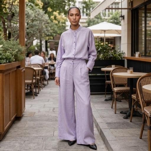 Lavender Tailored Linen Set
