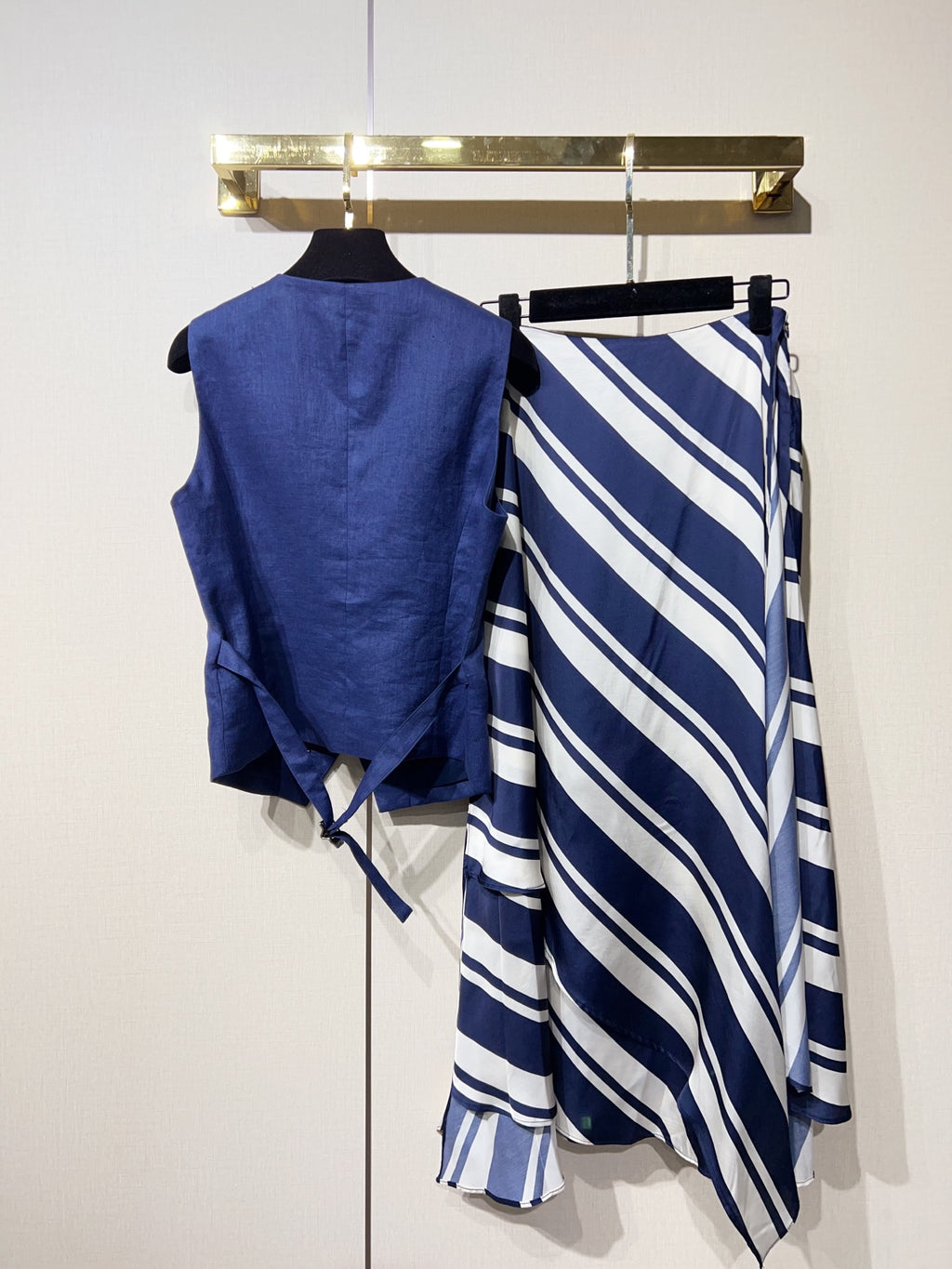 Marina Stripe Vest Set