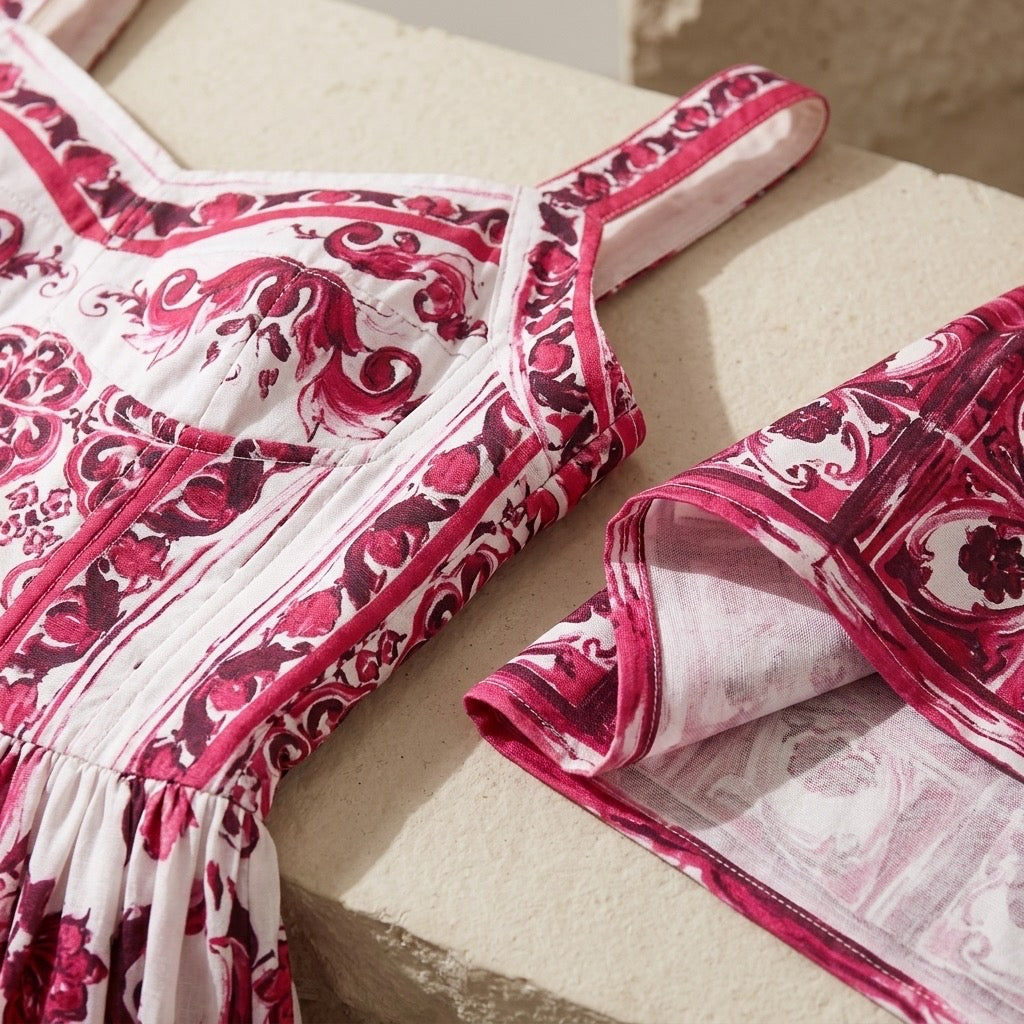 Heritage Rose Print Sundress