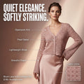 Blush Lace Knit Cardigan Set