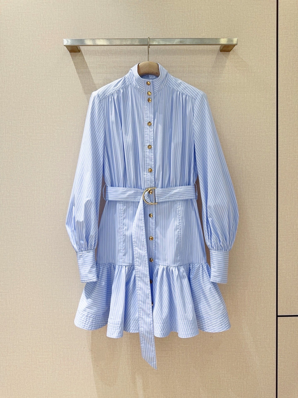 Equestrian Stripe Shirt Dress