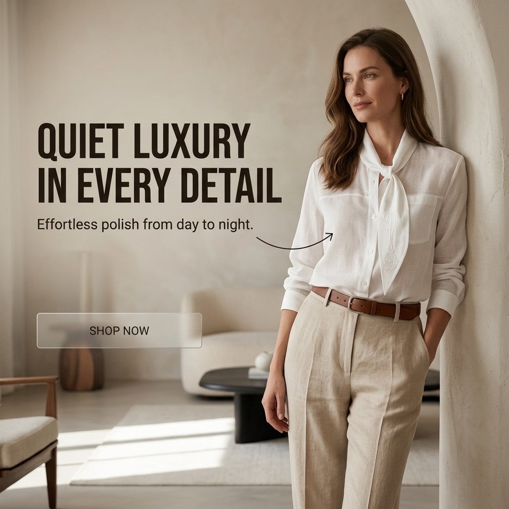 Luna Tie-Neck Silk Blouse