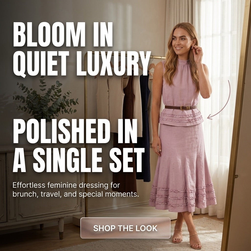 Blush Heritage Ruffle Two-Piece Set