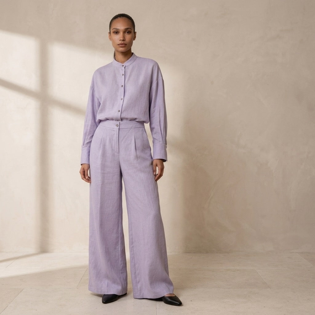 Lavender Tailored Linen Set