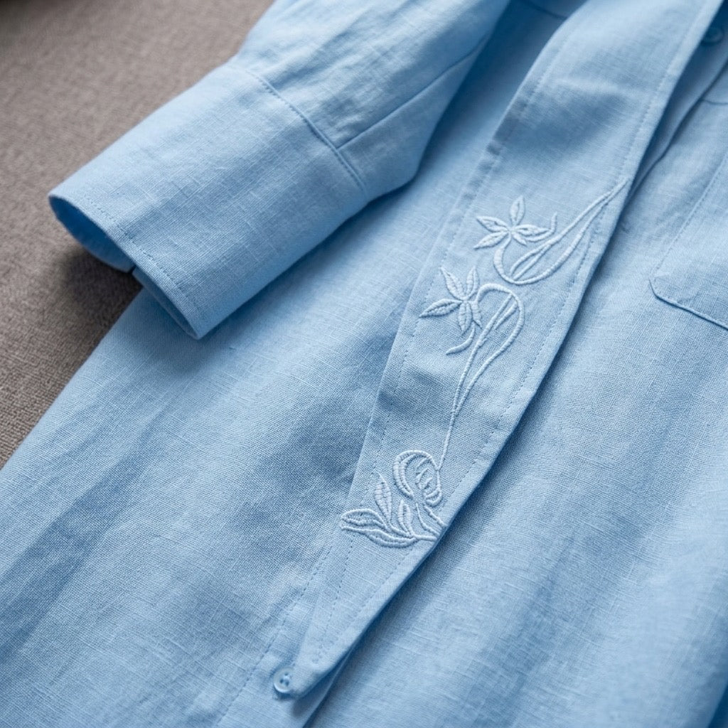 Heritage Silk-Touch Poet Blouse