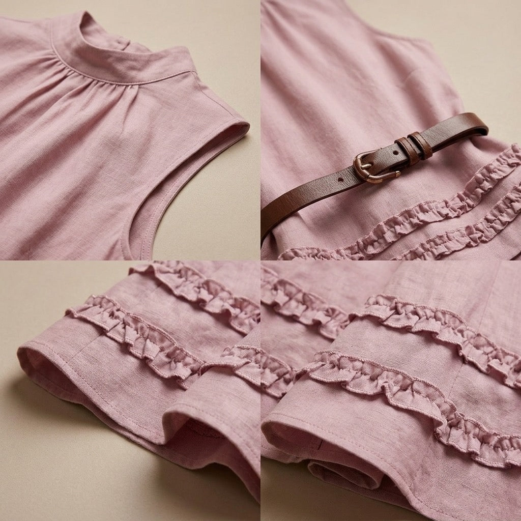 Blush Heritage Ruffle Two-Piece Set