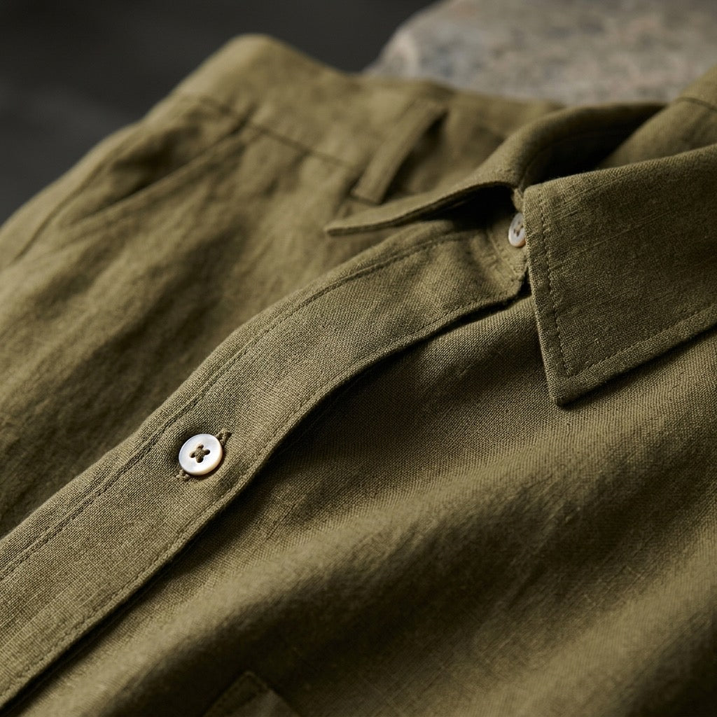 Heritage Linen Set in Olive