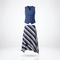 Marina Stripe Vest Set