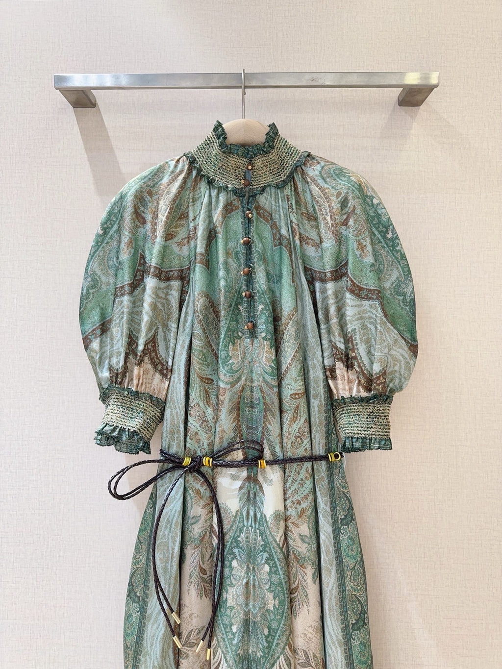Verdant Muse Smocked Maxi Dress