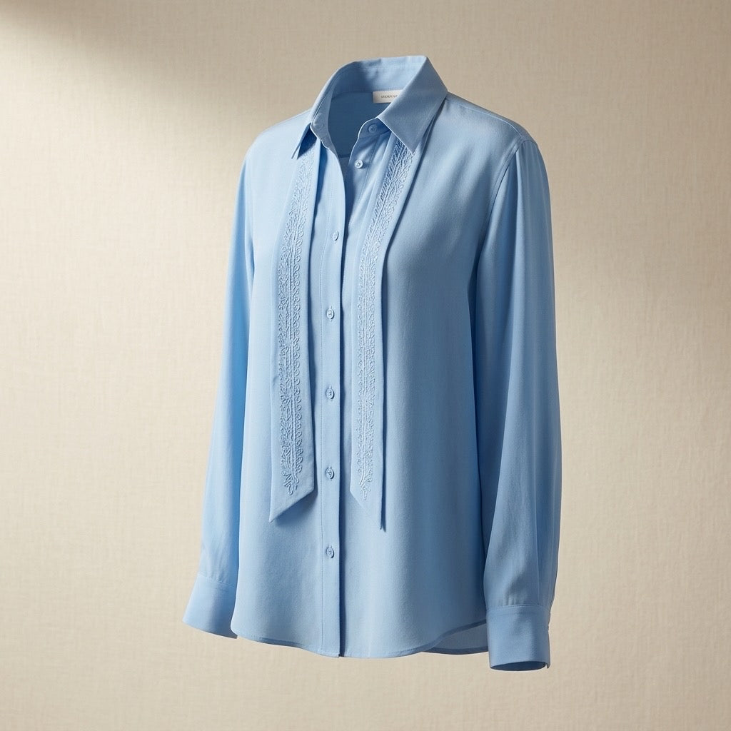 Heritage Silk-Touch Poet Blouse