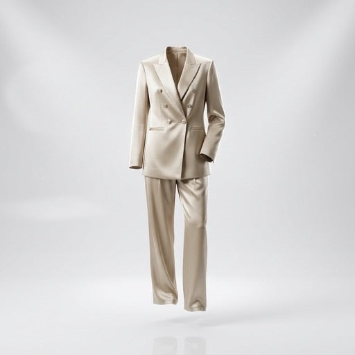 Luxe Satin Power Suit Set