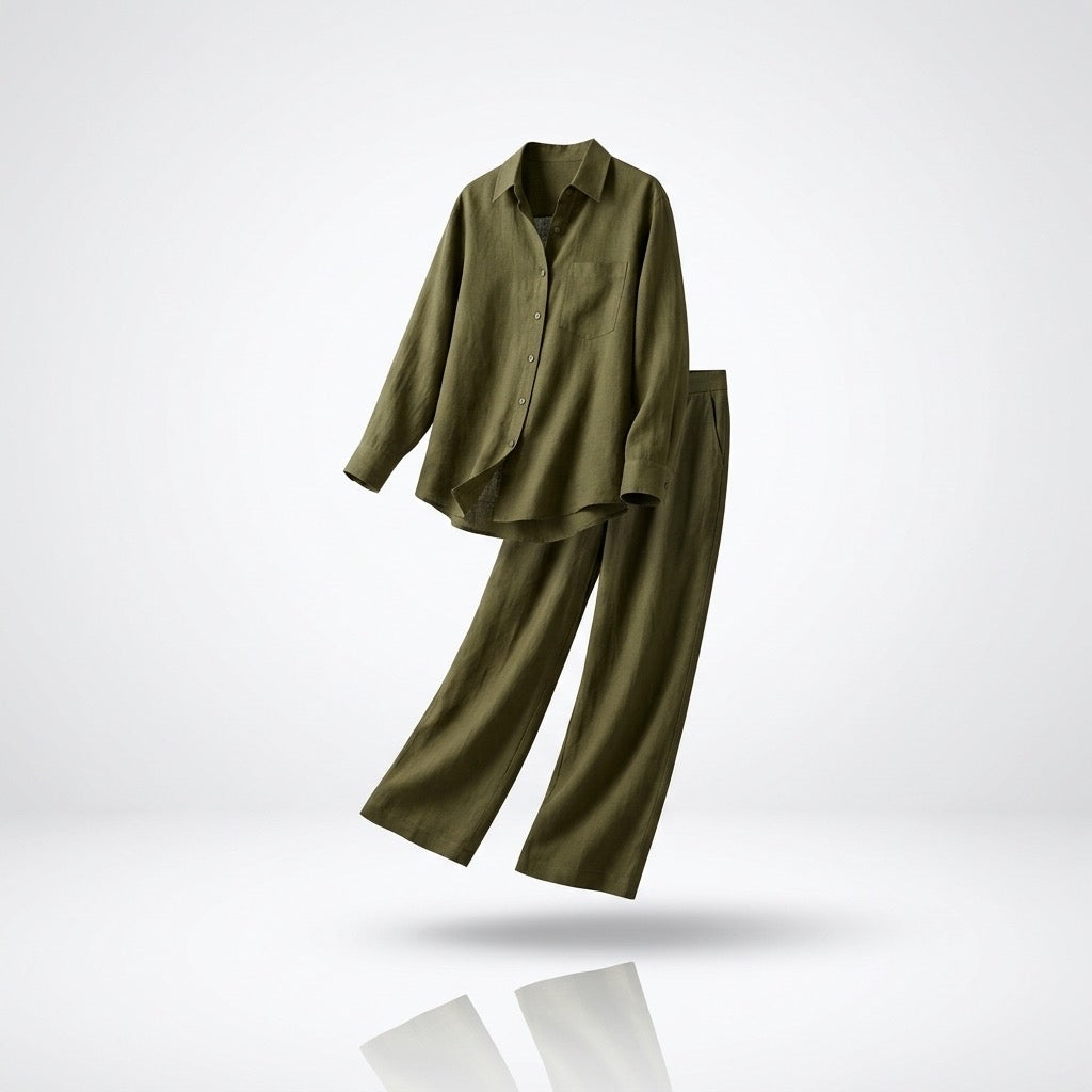 Heritage Linen Set in Olive