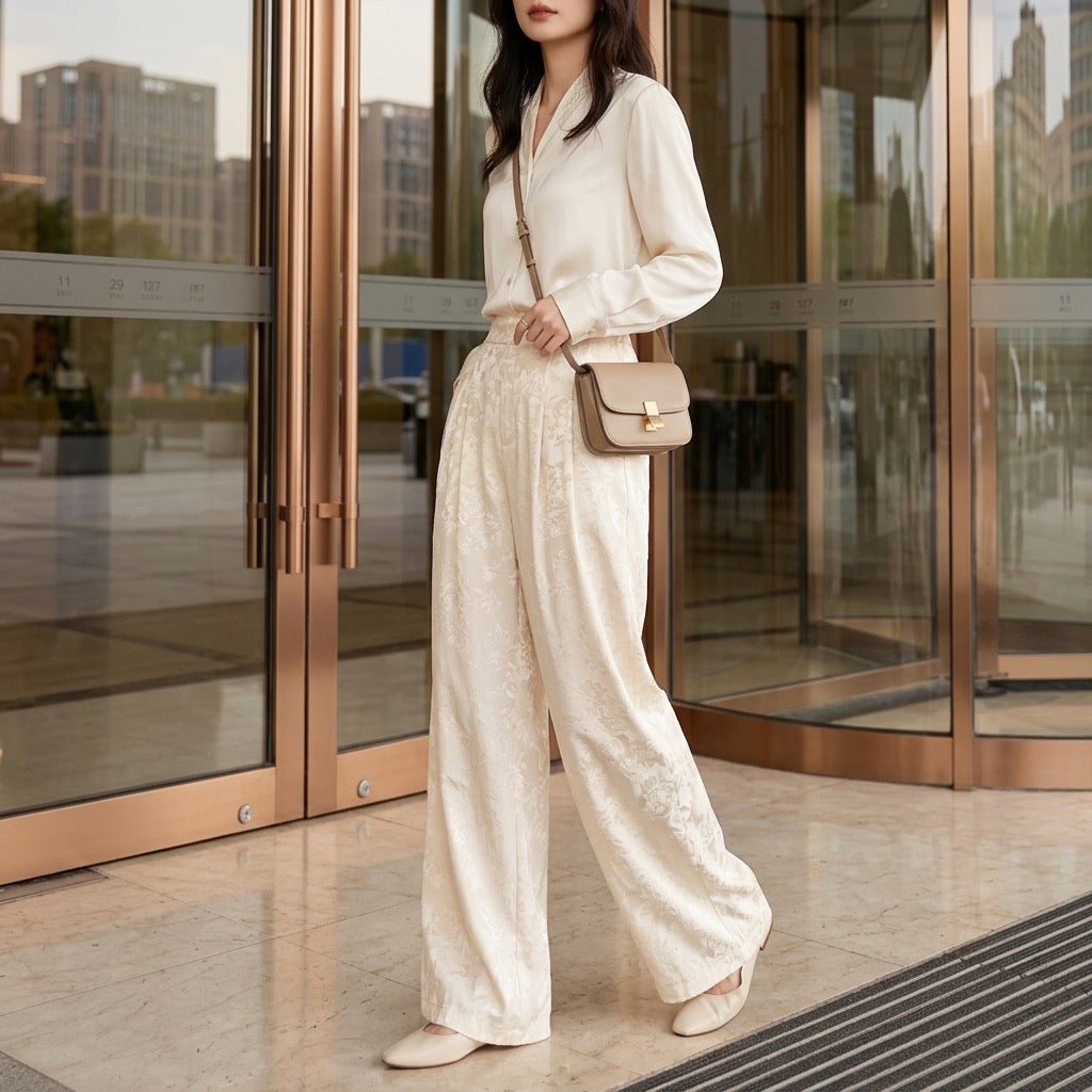 Heritage Bloom Lace Trousers