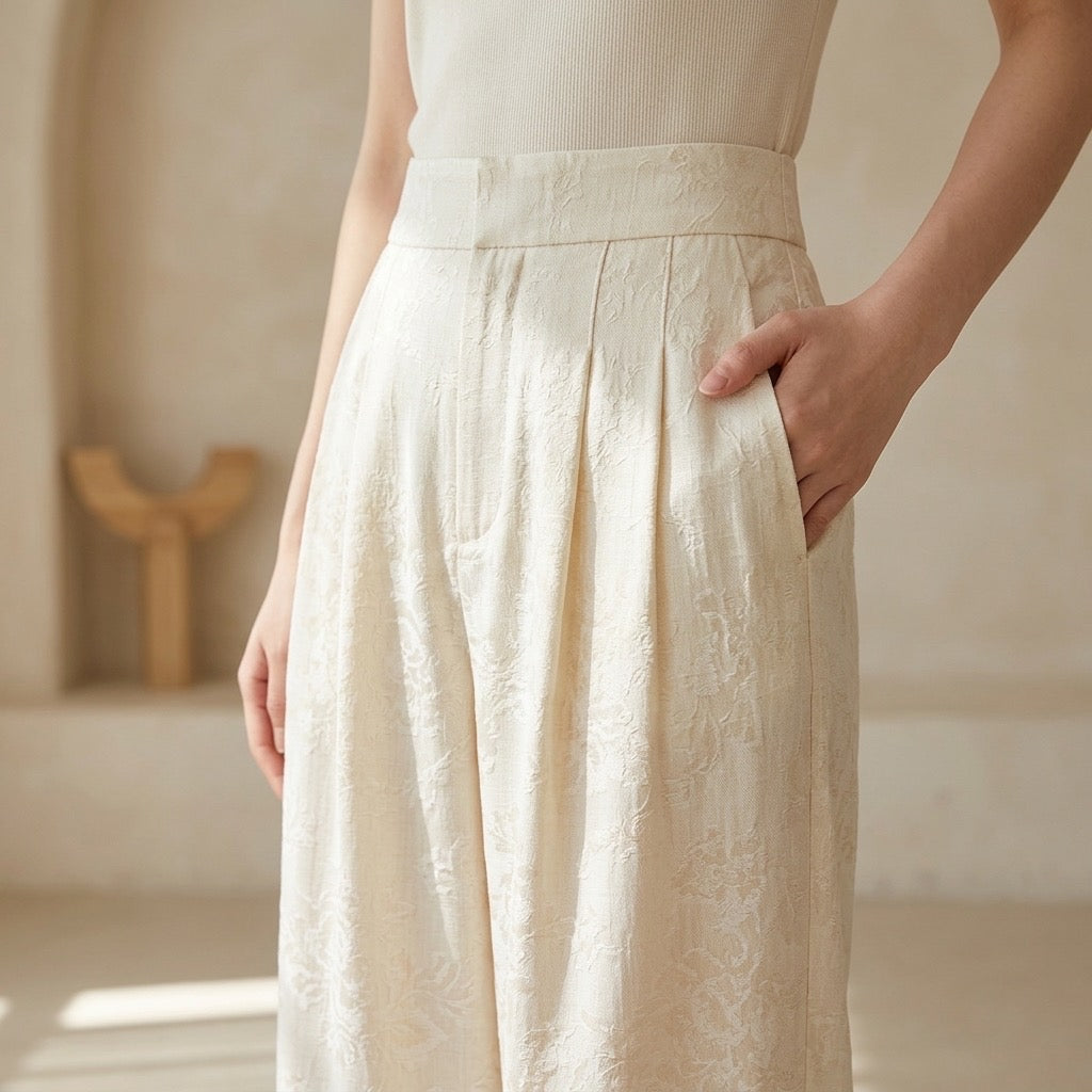 Heritage Bloom Lace Trousers