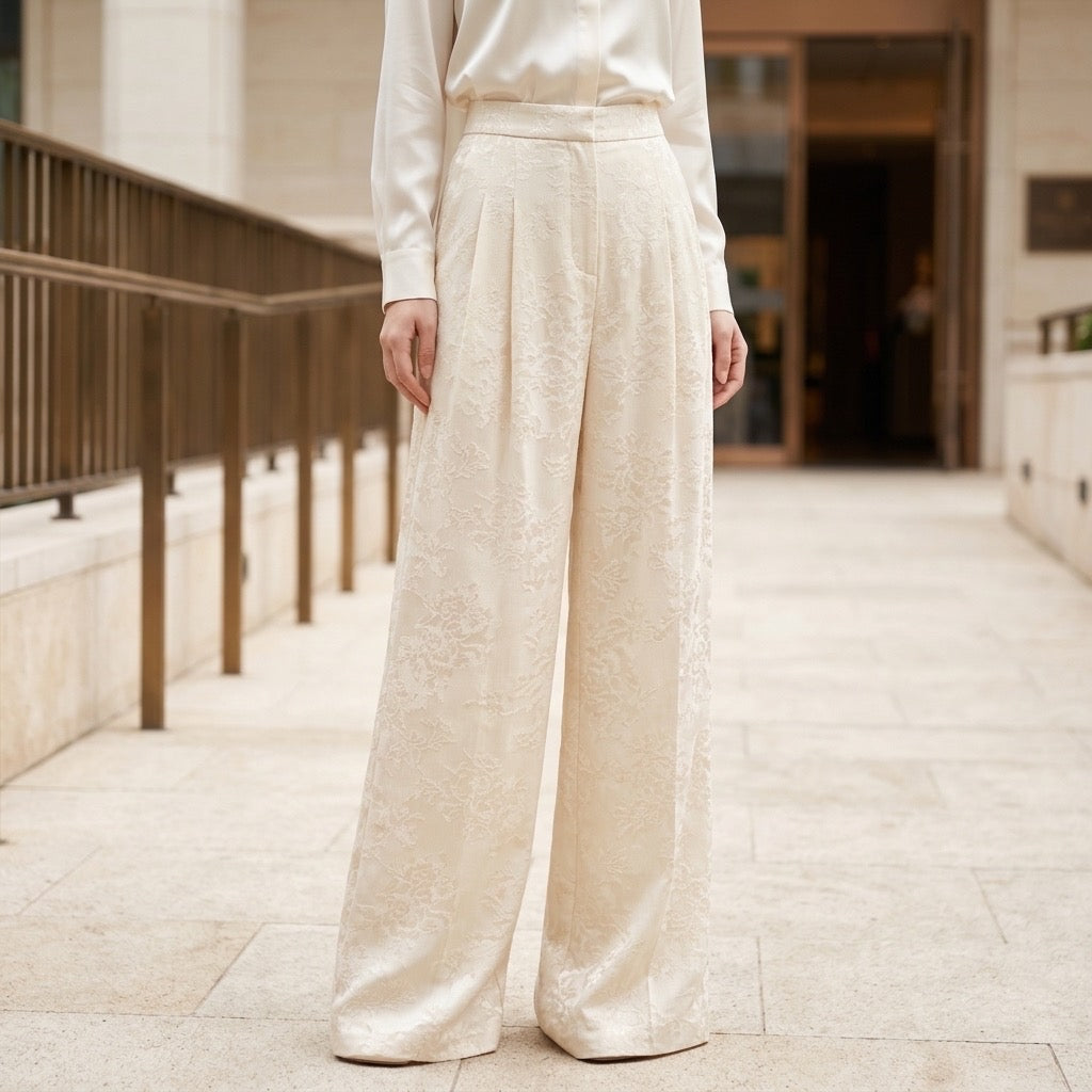 Heritage Bloom Lace Trousers