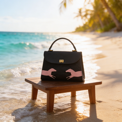 Maison Équinoxe Kelly Bag – Noir Équestre Edition