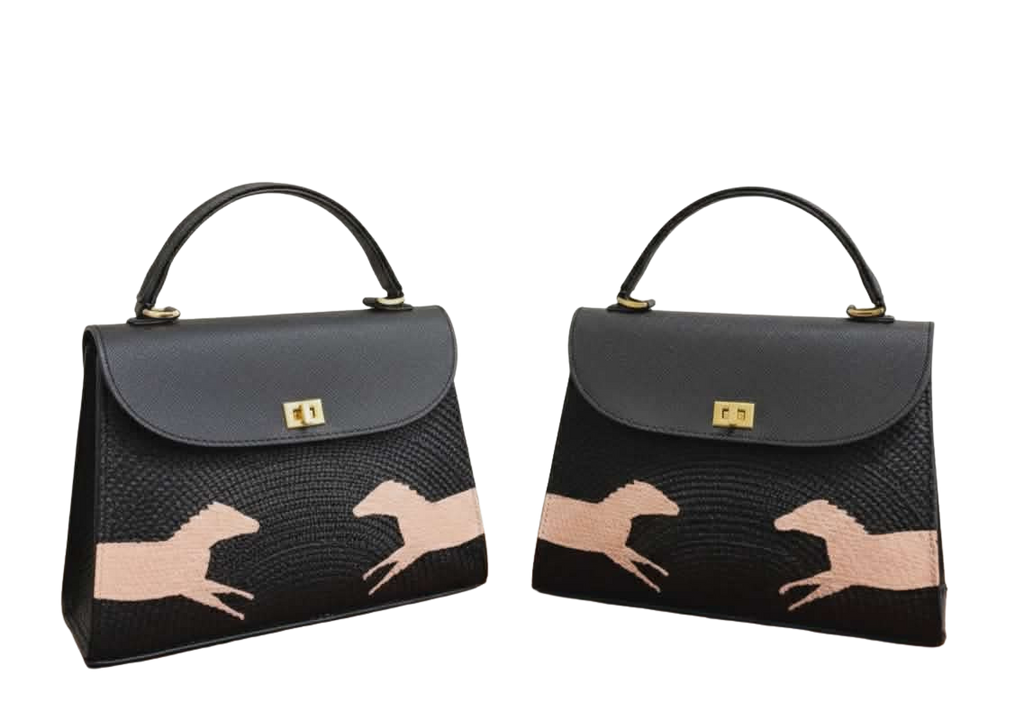 Maison Équinoxe Kelly Bag – Noir Équestre Edition