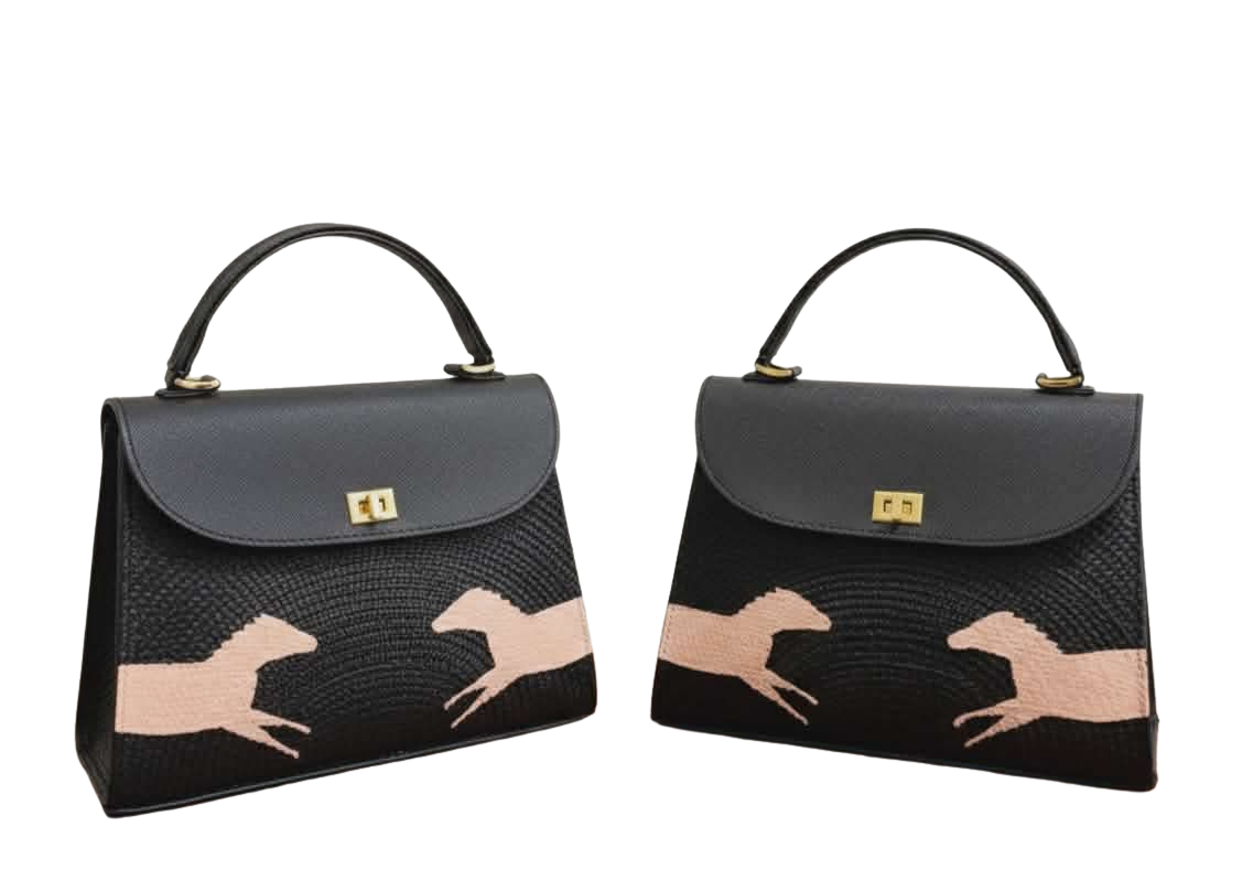 Maison Équinoxe Kelly Bag – Noir Équestre Edition