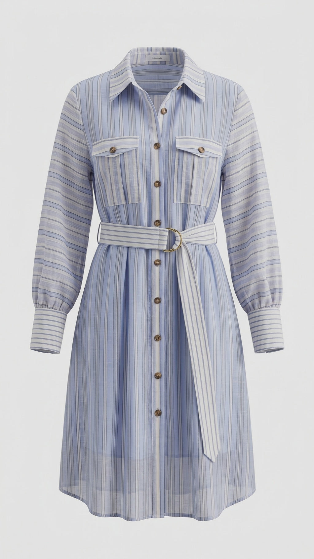 Heritage Stripe Belted Shirtdress